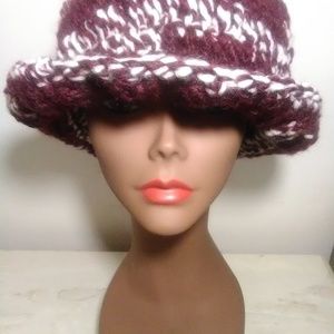 Burgundy/White Hat